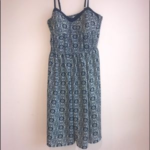 Beautiful navy  and white summer dress